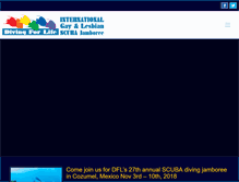 Tablet Screenshot of divingforlife.org